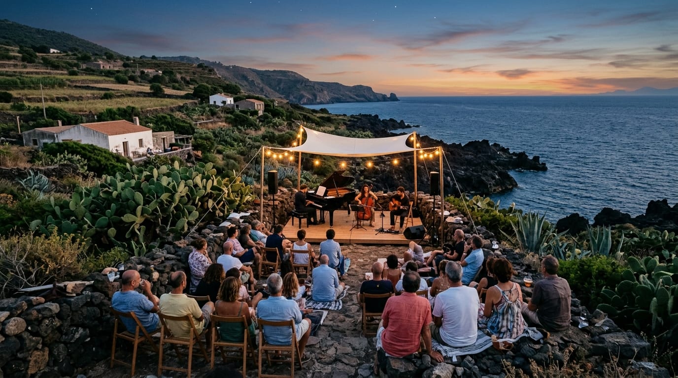 Una serata sull'isola